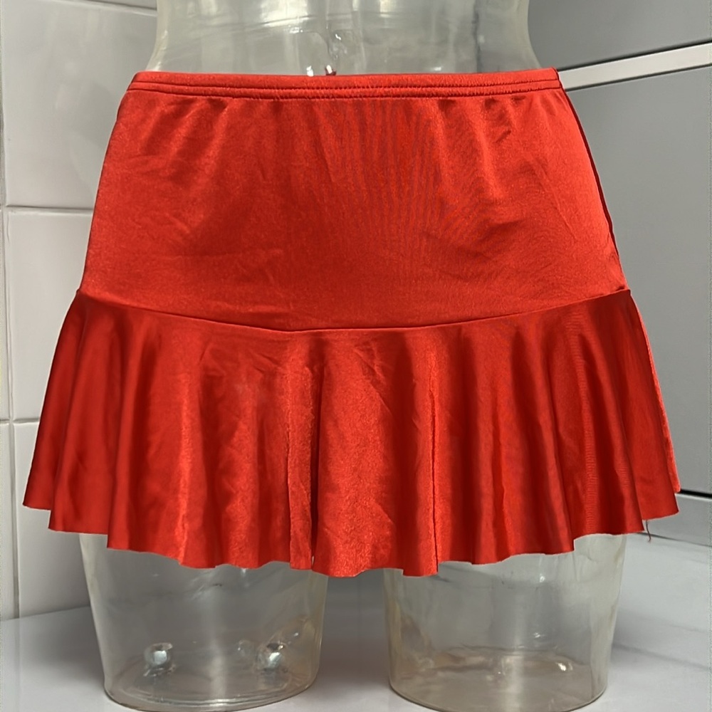 Body Wrappers Silky Dancewear Skating Skirt M Guava